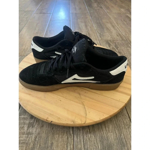 Lakai Men's Black Suede Cambridge Lace Up Skateboard Sneakers Size 10 - Picture 3 of 6